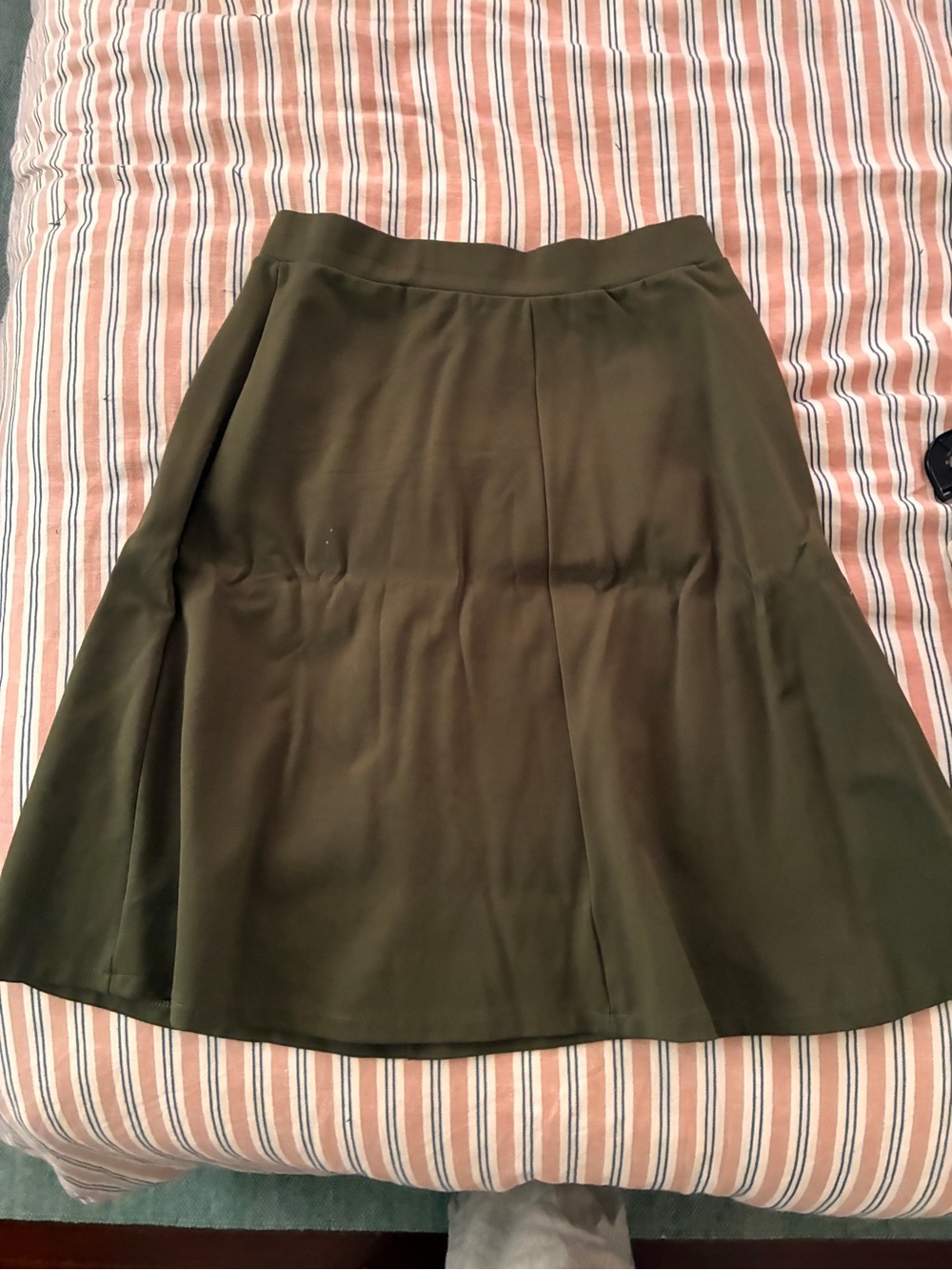 Women's Olive A-Line Skirt — Timeless Flare